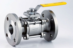 3 piece stainless steel flanged ball valve